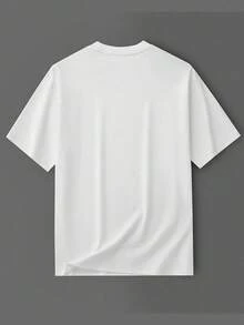 Camiseta Casual con Estampado Gráfico para Mujer - Diseño de Retrato y Letras, Manga Corta, Cuello Redondo, Poliéster Transpirable, Lavable a Máquina, Worth, Camiseta de Algodón - Blanco - Ver 3