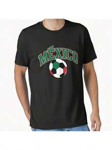 Camisetas de futbol mexicanas unarte adable y gulloso s de regalo imprescindibles para los amantes de las camisetas de futbol Esta camiseta de p de combina perf - Negro - Ver 1