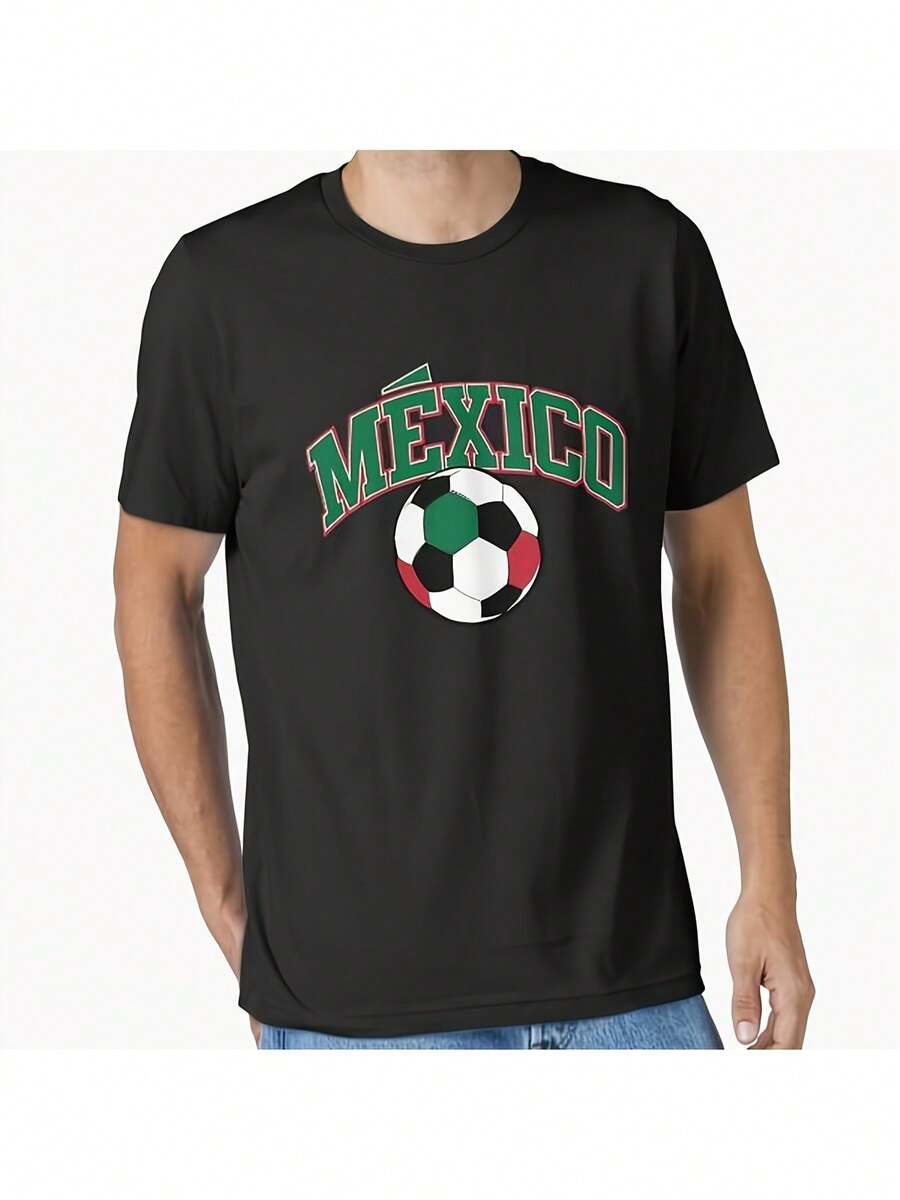 Camisetas de futbol mexicanas unarte adable y gulloso s de regalo imprescindibles para los amantes de las camisetas de futbol Esta camiseta de p de combina perf - Negro - Ver 1