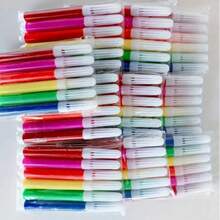 30/60/120 Pcs Mini Marker Pen Set, 6/12 Colors, Portable, Suitable For Painting, Coloring, Marking, Note-Taking - Multiple Styles - View 1