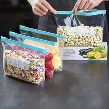 10/30pcs 3 Sizes Ziplock Fresh-Keeping Bags, Food Classification Storage Bags, Food Preservation Sealing Bags, Suitable For Fruits, Grains, Vegetables And Meats, Kitchen Storage And Preservation, Kitchen Accessories - View 3