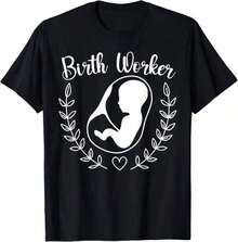 1 pieza Camiseta de Mujer para Asesora de Parto, Doula, Compañera de Parto, Camiseta Pre-Premium, Camiseta Casual de Moda, Estilo Unisex, Camiseta Deportiva, Camiseta para Fiesta, Camiseta de Regalo, Tallas S-4XL, 100% Algodón, Negra, 180g 100% Algodón, Todos los diseños están impresos. Unisexo. - Negro - Ver 9