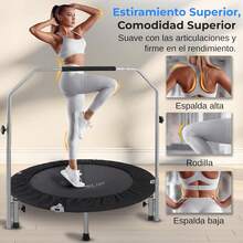 SereneLife Portable And Foldable Trampoline - 36" Rebounder For Home Use, Body Exercise And Fitness - Updated Version - SLSPT365 MUVR - Negro-102cm - View 7