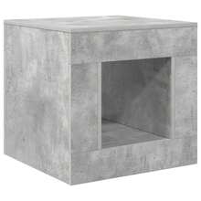 vidaXL Concrete Grey Living Room, Study, Cafe, Garden, Pool Area, Beach, Coffee Table, Side Table, Easy To Assemble, Home Accessories For Furniture. - Grey - View 5