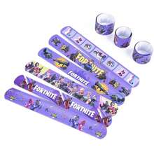 Spin Master 1set/12pcs Gaming Wristband With Loops, Featuring 12 Different Wristbands With Iconic Character And Weapon Patterns, Durable PVC Material, Perfect For Themed Parties, Events, And Gaming Enthusiast Accessories - Multicolor - View 4