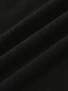 3 piezas Camisetas de manga corta casuales y versátiles de unicolor con pliegues para mujer - Multicolor 6 - Ver 4