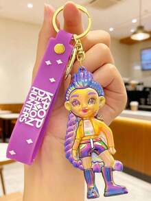 MASSDI Cute Witch Hunter Mira, Zoe, Rumi Metal Keychain Pendants, Accessories For Bags, Car Parts, Couple Pendants, Acrylic Keychains, Decorative Bags, Backpack Pendants, Gifts For Parties And Gatherings For Friends And Family. - Multiple Styles - View 8