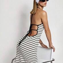 Women's Casual Long Dress, Minimalistic Fashion, Suitable For Daily Wear - Rojo - Ver 2