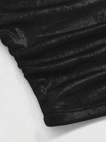 MOD Set de 3 tops de mujer con diseño de tirantes metálicos y espalda descubierta - Negro - Ver 3