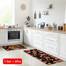 1pc Squirrel Pattern Printed Linen Kitchen Rug, Doormat, Bath Mat, Hallway Mat, 3D Printed Rectangle Carpet For Living Room, Bedroom, Corridor, Bathroom, Laundry Room - Polyester Rug For Indoor And Outdoor Home Decor - Multicolor - View 13