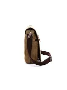 1pc Vintage Canvas Messenger Bag, Expandable Shoulder Crossbody Bag With Adjustable Strap, Multiple Colors Available - Multicolor - View 6