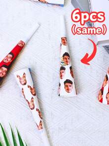 1/6/12PCS Custom Photo Paper Face Speaker Party Blower, Personalized Face Noisemaker Cheer Horn, Customized Crafts Party Accessories, Wedding Favor Birthday Bachelorette Graduation Anniversary Holiday Party Decor, Ideal Valentine's Day Father's Day Gift For Him Her, Bridesmaid Couples Friends Gift, Home Room Decor - Multicolor - View 11