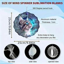 1个精美猫咪宇宙风铃,3D旋转金属风铃,带360°旋转挂钩,营造强烈的艺术动感效果,是装饰庭院、阳台和草坪的理想之选,独特的设计使其成为馈赠亲朋好友的完美礼物,也是教师节的理想礼物。 - A - 查看 8