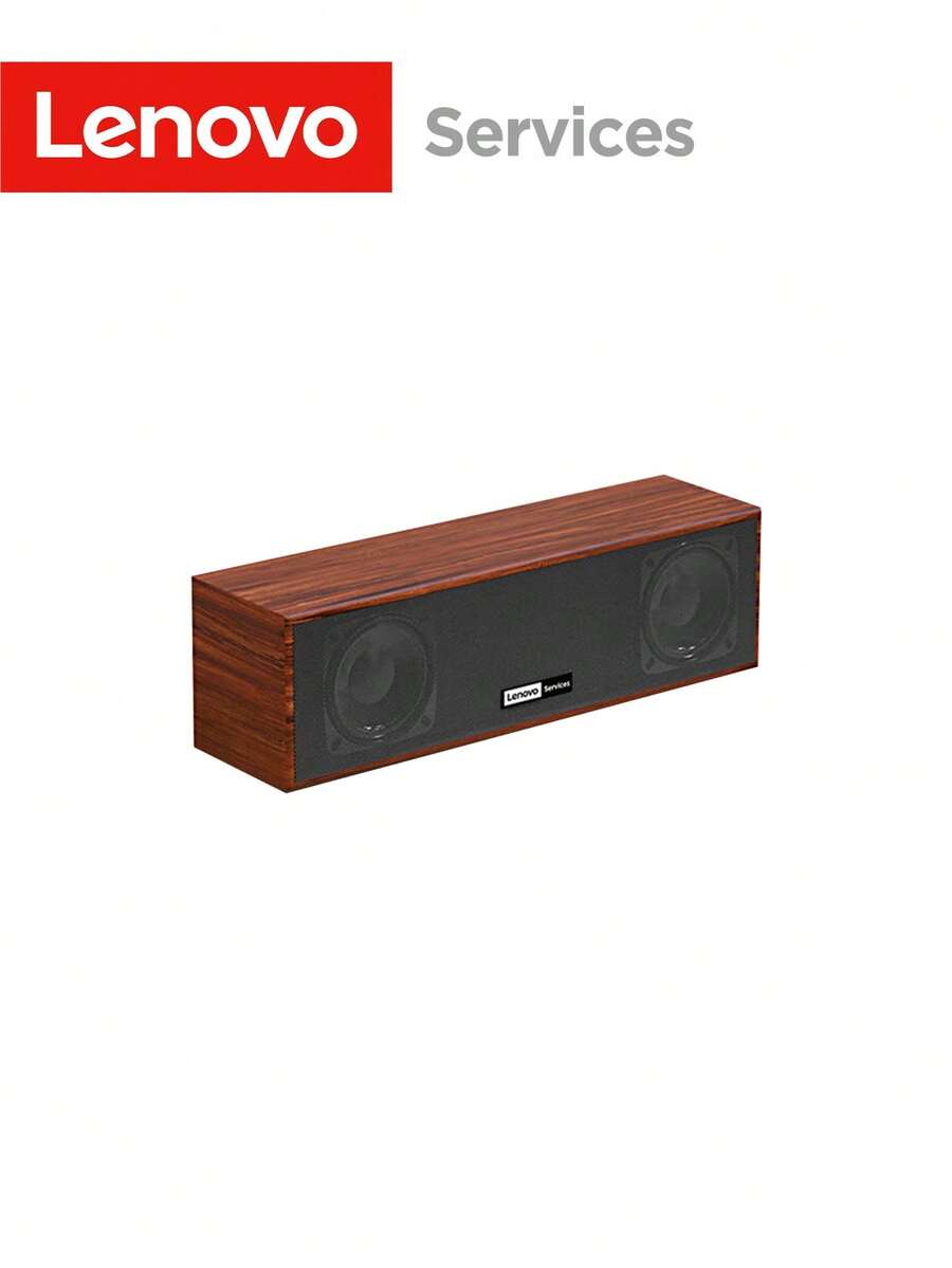 Lenovo 联想C01台式电脑音箱，Hi-Fi立体声，USB供电多媒体音箱，带低音炮和音量控制，适用于PC、笔记本电脑、游戏、办公等场景。