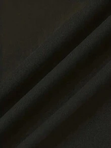 Vestido corto de mujer con patrón de corazón sexy, de manga corta, adecuado para uso casual, fiesta negra y elegante en verano - Negro - Ver 5