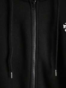 Sudadera con capucha para mujer, estampado casual y versátil de jinete de caballo para deportes al aire libre, otoño - Negro 2 - Ver 6