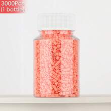 2.6mm Sundymot Fuse Beads, 3000PCS+ Red Series Individual Packaging, Bottle Contained Storage, Prevent Spilling, DIY Pendant Keychain, Jewelry Making Craft Supplies, Graduation, Back To School, Christmas, Party, Birthday Gift, Multi-Color 2.6mm Fuse Bead Refill Kit - 2.6mm Puzzle Beads - View 26