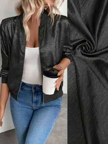 Chaqueta gris con mangas largas y lentejuelas Keke Bloomly, ligera, Chaquetas de punto para mujer, Chaquetas de punto ligeras para mujer, Atuendos de campo para mujer, Ropa vintage para mujer, Ropa de primavera para festivales y vacaciones - Negro - Ver 1