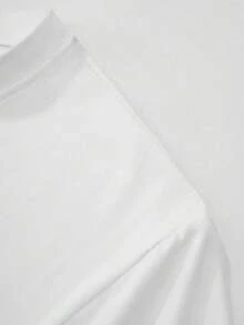 Camiseta Super Chida con Estampado de Carita Feliz, Playera de Algodón Suave, Ideal para Combinar con Shorts y Jeans, Look Casual y Divertido para la Semana - Blanco - Ver 3