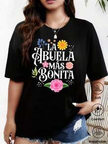 Camiseta de manga corta de moda para primavera y verano de 2026, hecha en México, 180 gramos. Estampado de dibujos animados, modelo de pareja, apta para uso interior o exterior. Cuello redondo, unisex, ideal para oficina y ocio. Paquete de una pieza.Pure-Cotton - Negro - Ver 7