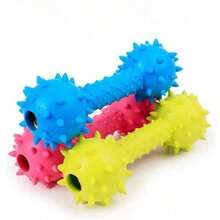 1pc TPR Pet Toy With Spiky Dumbbell For Small & Medium Dogs, Durable Chew Toy With Sound, Suitable For Dogs And Cats - Multicolor - View 3