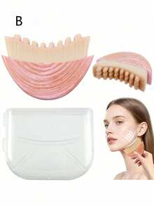 1pc Facial Care Massage Set Lymphatic Contour Facial Brush, Lymphatic Massage Tool, Suitable For Face, Chin And Jawline Sculpting, Ergonomic Design, Precise Skin Contact, Portable Beauty Tool (Better Results With Continuous Use) Self-Care, Skincare Tool, Facial Care - Various - View 3