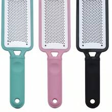 1/2pcs Stainless Steel Foot Scrubber/Foot Massager, Available In Black And White, Easy To Store In Pouches, Boxes Or Containers, Portable Foot Exfoliator - A - View 6