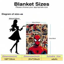 Marvel 这是一条蜘蛛侠主题的法兰绒毯,具有怀旧感和视觉冲击力,兼具美感和柔软的质地,适合用作沙发毯、午睡毯、床上用品装饰等。 - 彩色 - 查看 15