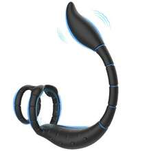 9 Vibrate Mode Scorpion Vibrating Anal Plug, Double-Ring Semen Cock Ring, Penile Ring, Adult Masturbator, Prostate P-Spot Stimulator, Anal Vibrating Massager, Sex Toys For Men - Một cỡ - Xem 1