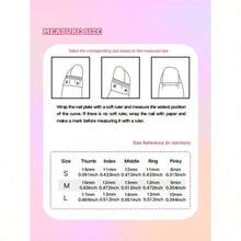 10Pcs Handmade Y2K-Style Duck Mouth Nail Tips, Nude & Black Colors With French Tip, Crystal, Snake, Flower, Planet, Star Elements, Suitable For Parties, Balls, Daily Wear, Unisex For Women & Girls, Comes With Accessories, Great Gift Press On Nails Nail Supplies Nails Handmade Press On Nails - Multicolor - View 4