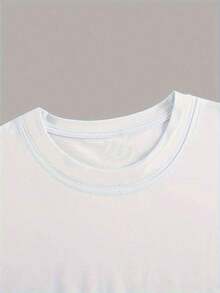 Camiseta Casual de Manga Corta para Mujer - Estampado de Cerezas Rojas, Diseño Holgado con Cuello Redondo, Transpirable, Ideal para Primavera/Verano, Lavable, Estilo Divertido y Elegante, Tela Cómoda - Blanco - Ver 4