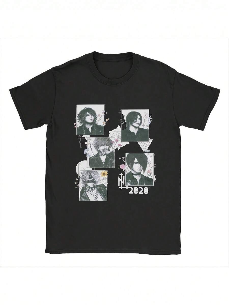 Camiseta Unisex Pure Pure The Gazette Anime Fan Art - Camiseta negra de talla grande, estampado suave, material transpirable, perfecta para convenciones, cosplay y ropa casual de calle - Top casual Y2K hip-hop, ropa para convenciones, diseño de estampado llamativo, cómoda.camisas de mujer sudaderas para mujer sueter blusa casual mujer verano vestidos de graduación - Negro - Ver 1