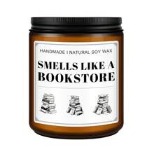 1 pièce Cadeau d'aromathérapie pour les amateurs de livres, cadeau créatif et amusant pour les amateurs de livres, cadeau parfumé pour l'anniversaire des lecteurs, exclusif pour les bibliothécaires et les passionnés de livres - Bougie parfumée à l'odeur de vieux livres - Taille Unique - Voir 5