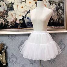Váy tutu voan pha lê trắng 80cm, 4 lớp + váy lót mềm không lót, phù hợp cho phong cách Lolita, múa ba lê và mặc hàng ngày. - Nhiều màu - Xem 4