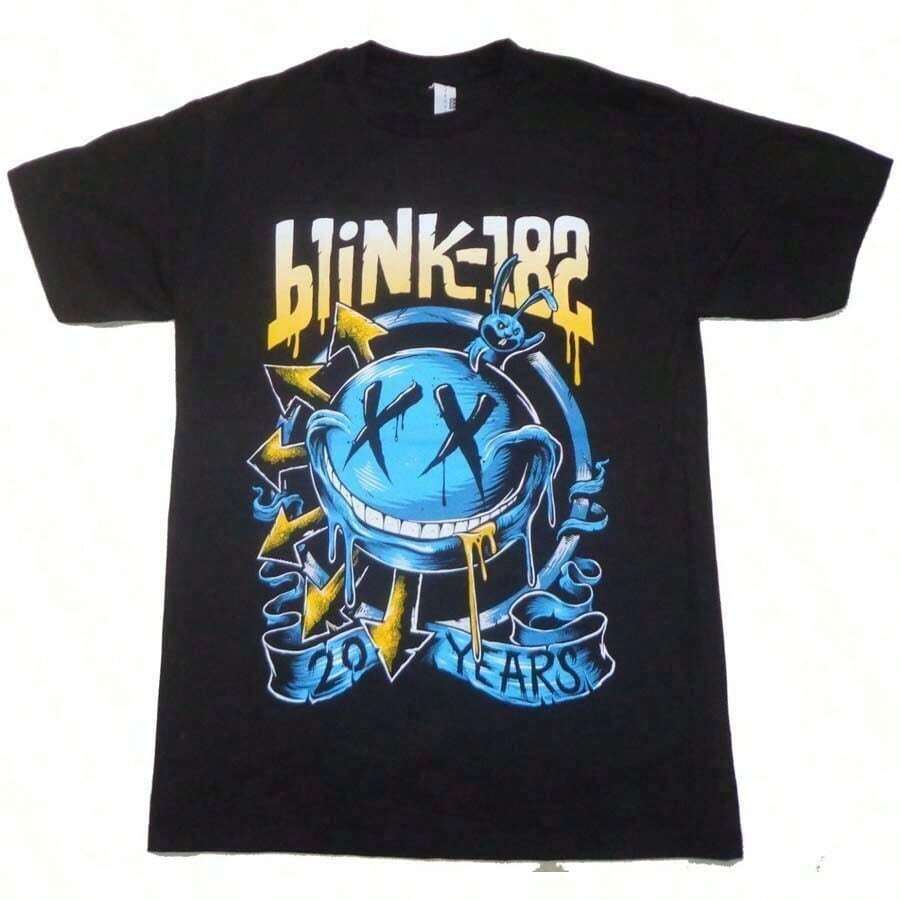 2024 Blink 182 Short Sleeve T-Shirt, Blink 182 One More Time T-Shirt, Clothing For Teens And Girls, T-Shirts For Boys And Girls, Clothing For Young Girls, Matching Family Sets, Anime Clothing, Gift For Boys And Girls, 100% Cotton. - 黑色 2 - 查看 1