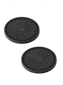 2pcs/Set Car Cup Holder Coasters - Non-Slip Silicone Cup Mats Fit For Cars, SUVs, Trucks, Universal For Most Cup Holders And Beverage Cans, Dust-Proof And Heat-Resistant Interior Accessories - A - View 7