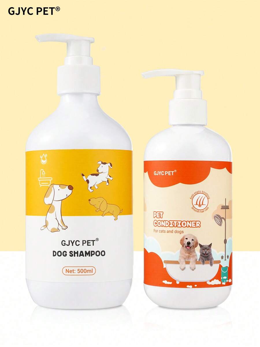 GJYC PET 狗狗洗髮精與護髮素套組,幼犬與寵物洗髮精,狗狗毛髮清潔,狗狗滋養護髮素,狗狗護髮素 - 多個規格 - 查看 1