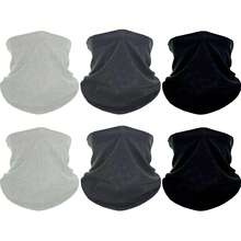6Pcs Classic Solid Seamless Headband, Neck Gaiter, Face Covering, Outdoor Face Wrap, Neck Warmer, Bandana, Balaclava, Ski Face Mask, Lightweight And Breathable, Suit Running, Hiking, Yoga, Cycling, ATV. - Multicolor - View 15