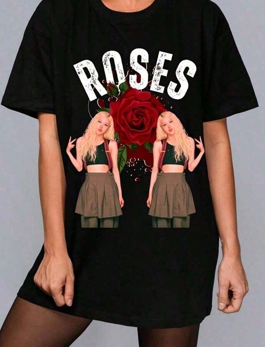 Camisetas Cortas de Verano con el Álbum de Sabrina Carpenter 'Short N Sweet' para Mujer, Ropa Y2K, Conjuntos de Verano Harajuku para Mujer; Unisex; Unisex BZSR - Negro 2 - Ver 1