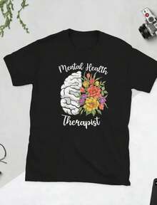 Camiseta Unisex de Asesor de Salud Mental - Negro 8 - Ver 6