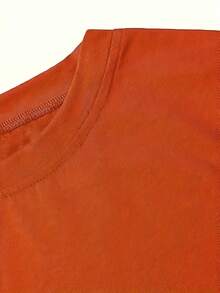 Camiseta con estampado de Friends, Top casual de manga corta y cuello redondo, ropa elegante para mujer para todas las estaciones - Rojo Ladrillo - Ver 4