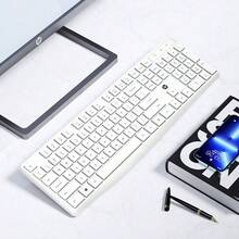 HP C10 Wireless Keyboard 2.4G Business Office Keyboard Minimalist Durable Splash-proof 104-Key Computer Keyboard Long Battery Life Rechargeable Keyboard Mouse For PC Laptop - 查看 2