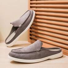 Giày nam thường ngày, giày lười da lộn kiểu Anh cổ điển, dép lê nam, giày moccasin nhẹ mềm mại, giày bệt lái xe nam. - màu nâu - Xem 10