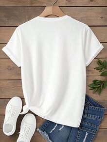 Regalos para Madres, Camiseta de Algodón Unisex Le Marais Paris, Ropa de Calle para Hombres y Mujeres, Top Casual de Moda, Camiseta con Estampado Gráfico Blanco y Azul, Ropa para Salir, Ropa de Mujer - Blanco - Ver 2