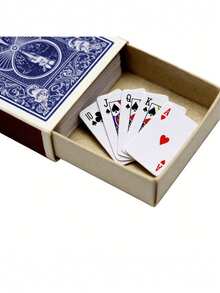 54pcs/Set Mini Creative Playing Card Model Set, Decorative Ornament Travel Game, Small Playing Cards, Suitable For Novelty Party Games And Gifts, Playing Card Accessories, Handmade, Novelty Party Game - A - View 5