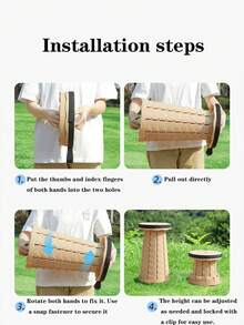 Portable Retractable Stool, Folding Camping Stool For Outdoor Activities - Multicolor - View 5