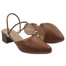 Women's 2 In 1 Mule Heel Medium Heel - Rust Brown - View 2