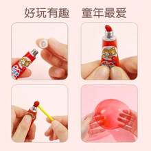 4色经典塑料泡泡吹泡泡玩具，弹性泡泡气球，适合返校派对，可用吸管吹制，节日创意气球，恶作剧派对，返校节庆祝活动填充物（颜色随机） - 彩色 - 查看 5