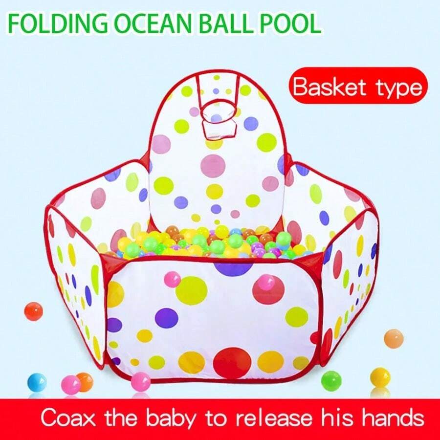 Kids Ocean Ball Pit With Basketball Hoop, Bobo 0.9M Pool Toy (Ball Not Included) - 0.9M Shooting Pool - View 1