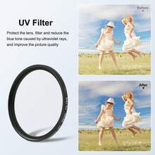 For Insta360 Ace Pro 2 PULUZ 52mm UV Lens Filter Adapter Ring With Lens Cover (Black) - View 6